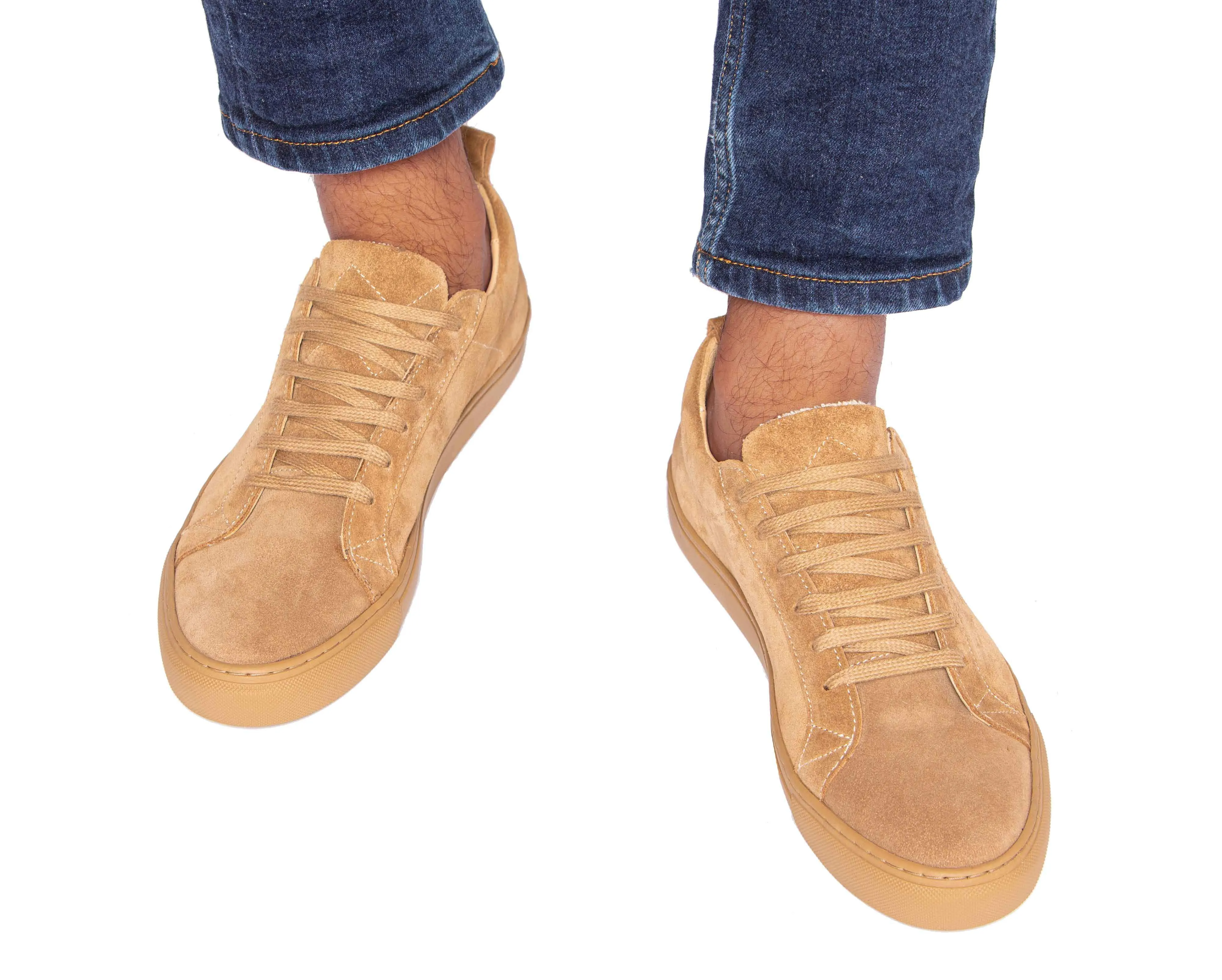 Washed - - Eco-friendly technology Heavy-duty Sneakers Hamptons Beige