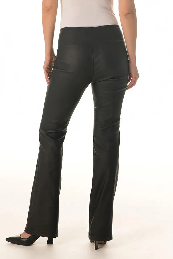 Waxed Slip-On Flare Pant