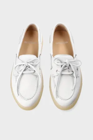 White Leather Boot Shoe