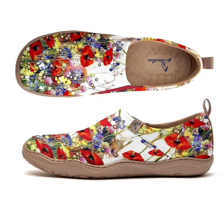 White Wildflowers  Slip-On