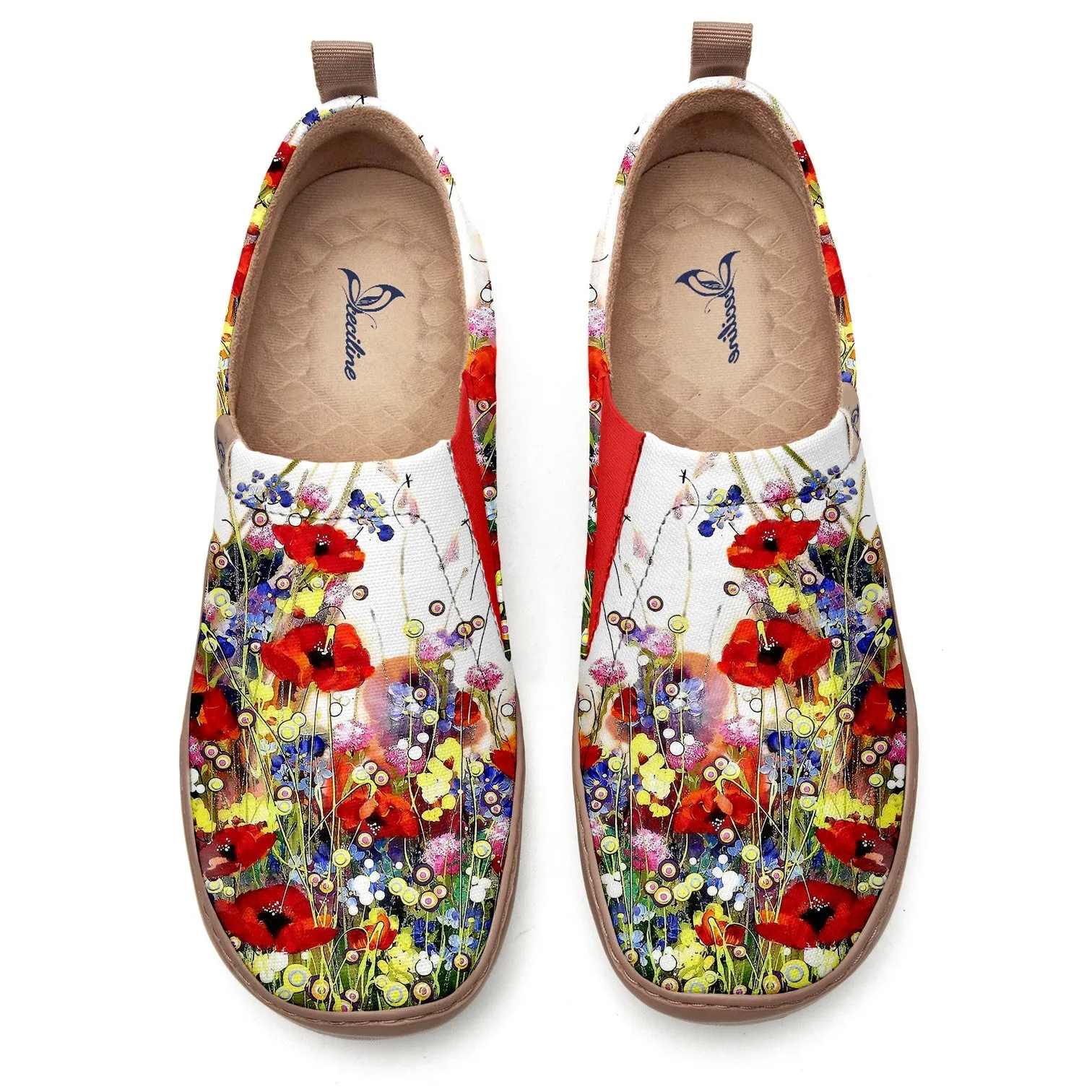 White Wildflowers  Slip-On