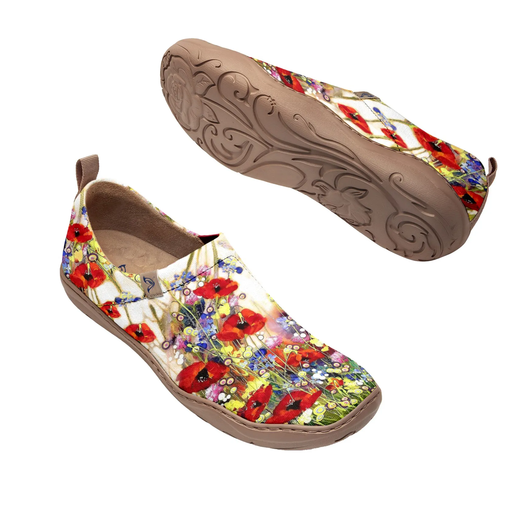 White Wildflowers  Slip-On