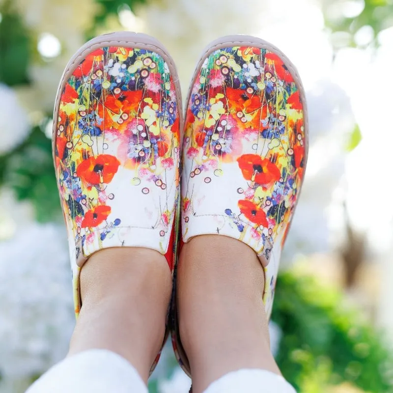 White Wildflowers  Slip-On
