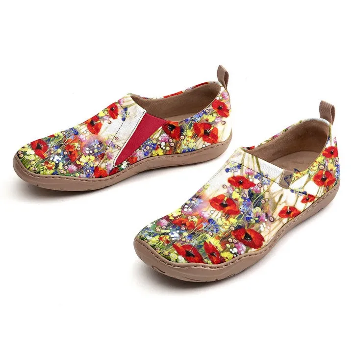 White Wildflowers  Slip-On