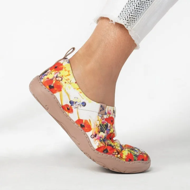 White Wildflowers  Slip-On