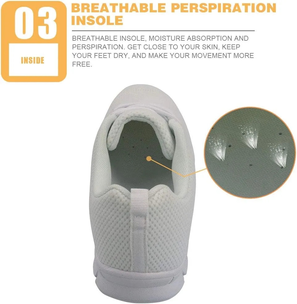 Women Athletic Walking Shoes Lace Up Lightweight Casual Running Shoes Sneaker Gym Travel