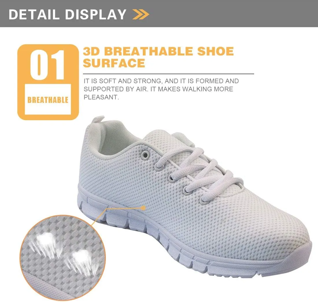 Women Athletic Walking Shoes Lace Up Lightweight Casual Running Shoes Sneaker Gym Travel