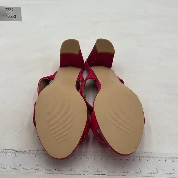 Women Casual Open Toe Sandals Chunky Low Heel Slip On Mule Comfy Summer Slide