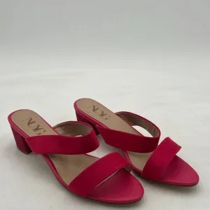 Women Casual Open Toe Sandals Chunky Low Heel Slip On Mule Comfy Summer Slide