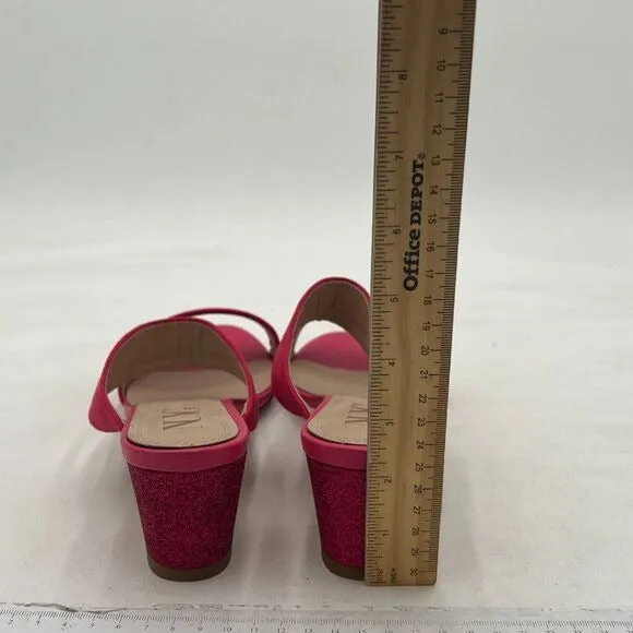 Women Casual Open Toe Sandals Chunky Low Heel Slip On Mule Comfy Summer Slide