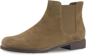 Women Classic Round Toe Flat Heel Chelsea Ankle Boots Elastic Side Zipper Comfortable Daily Wear Booties Size 4-16 US