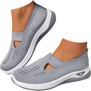 Women Comfy Orthopedic Walking Shoes, 2024 New Orthopedic Women's Breathable Slip On Arch Support Non-Slip Sneakers