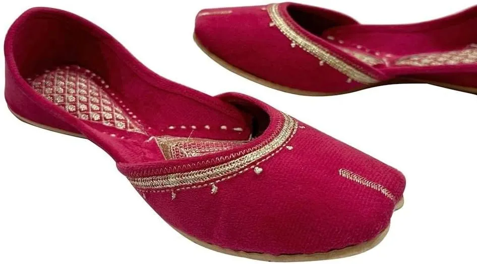 Women Flat Ballerina Comfortable Punjabi Jutti Khussa Shoes Ethnic Loafers Pumps