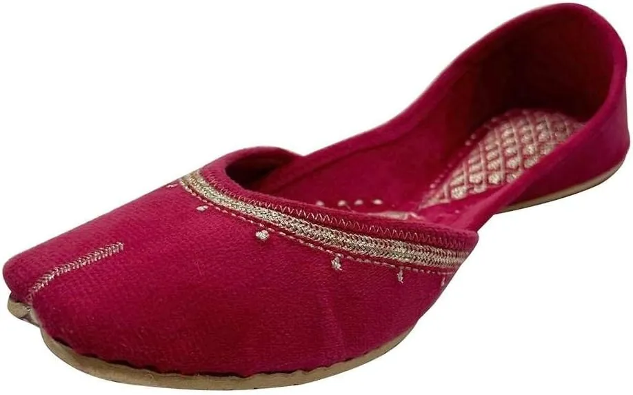 Women Flat Ballerina Comfortable Punjabi Jutti Khussa Shoes Ethnic Loafers Pumps