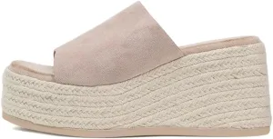 Women Platform Wedges Open Toe Espadrille Sandals Slip On High Heel Mules Comfy Summer Dress Slides Shoes Size 4-16 US