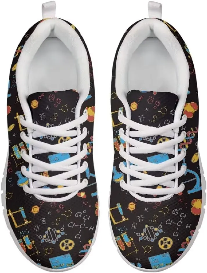 Women Running Shoes Walking Sports Athletic Tennis Sneakers for Girls White Sole