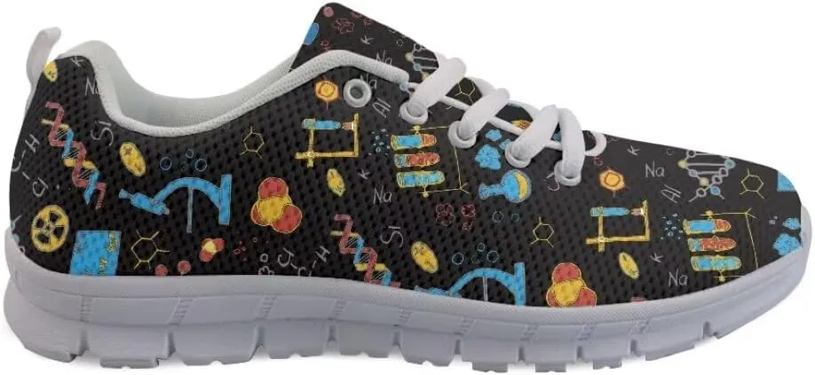 Women Running Shoes Walking Sports Athletic Tennis Sneakers for Girls White Sole