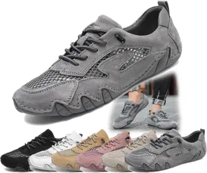 Women's Airy Mesh Hiking Shoes Trail Runners with Non-Slip Grip, Breathable Summer Sneakers for Outdoor Adventures & Casual Walking