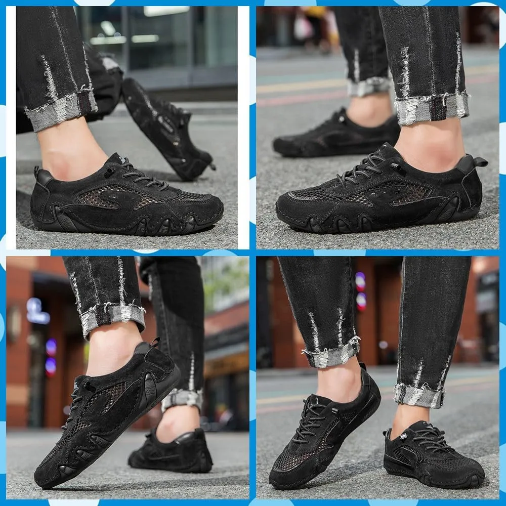 Women's Airy Mesh Hiking Shoes Trail Runners with Non-Slip Grip, Breathable Summer Sneakers for Outdoor Adventures & Casual Walking