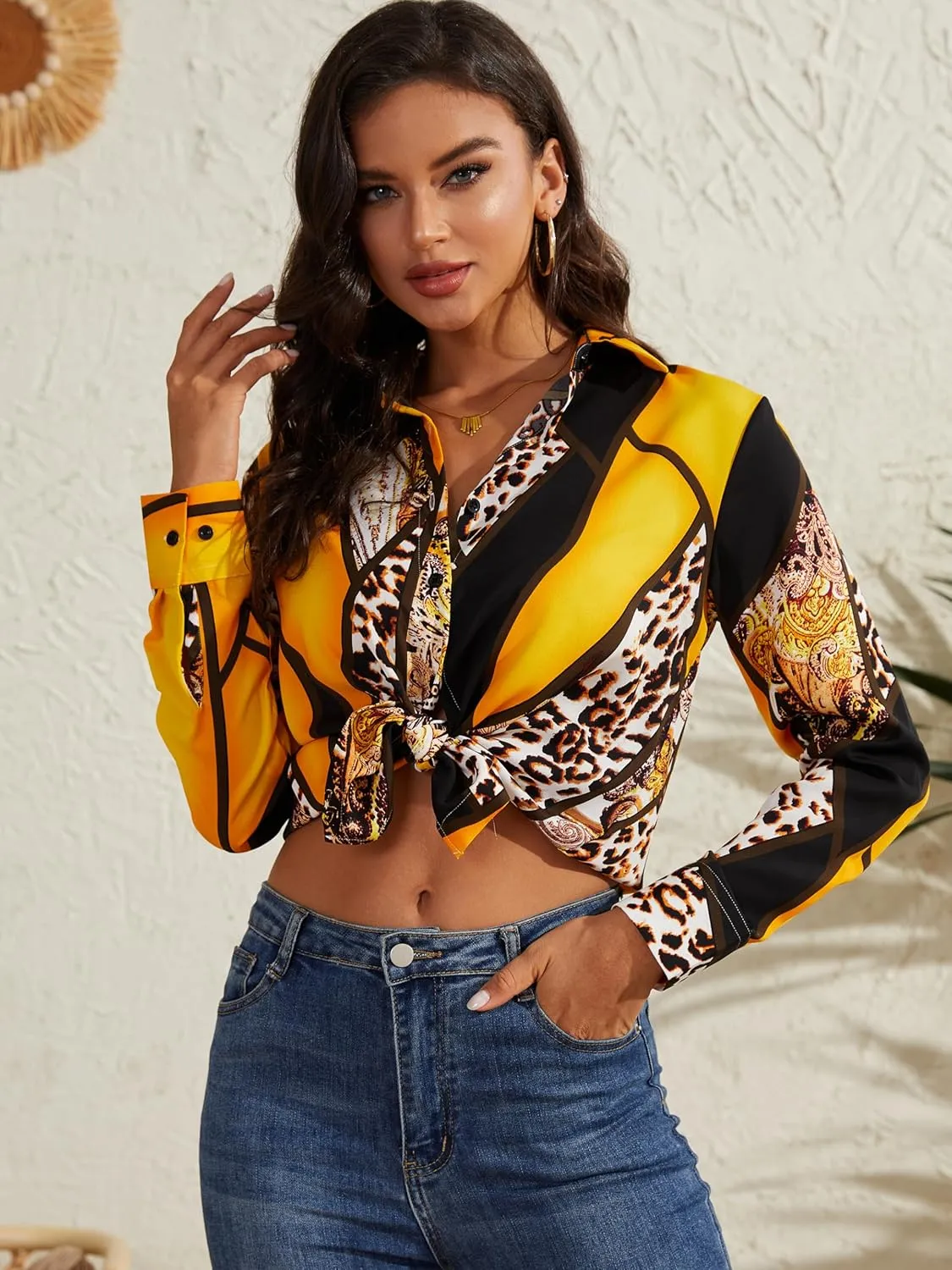 Women's Button Down Shirts Long Sleeve Basic Classic Soft Shirt Collared Fashion Dressy Casual Blouses