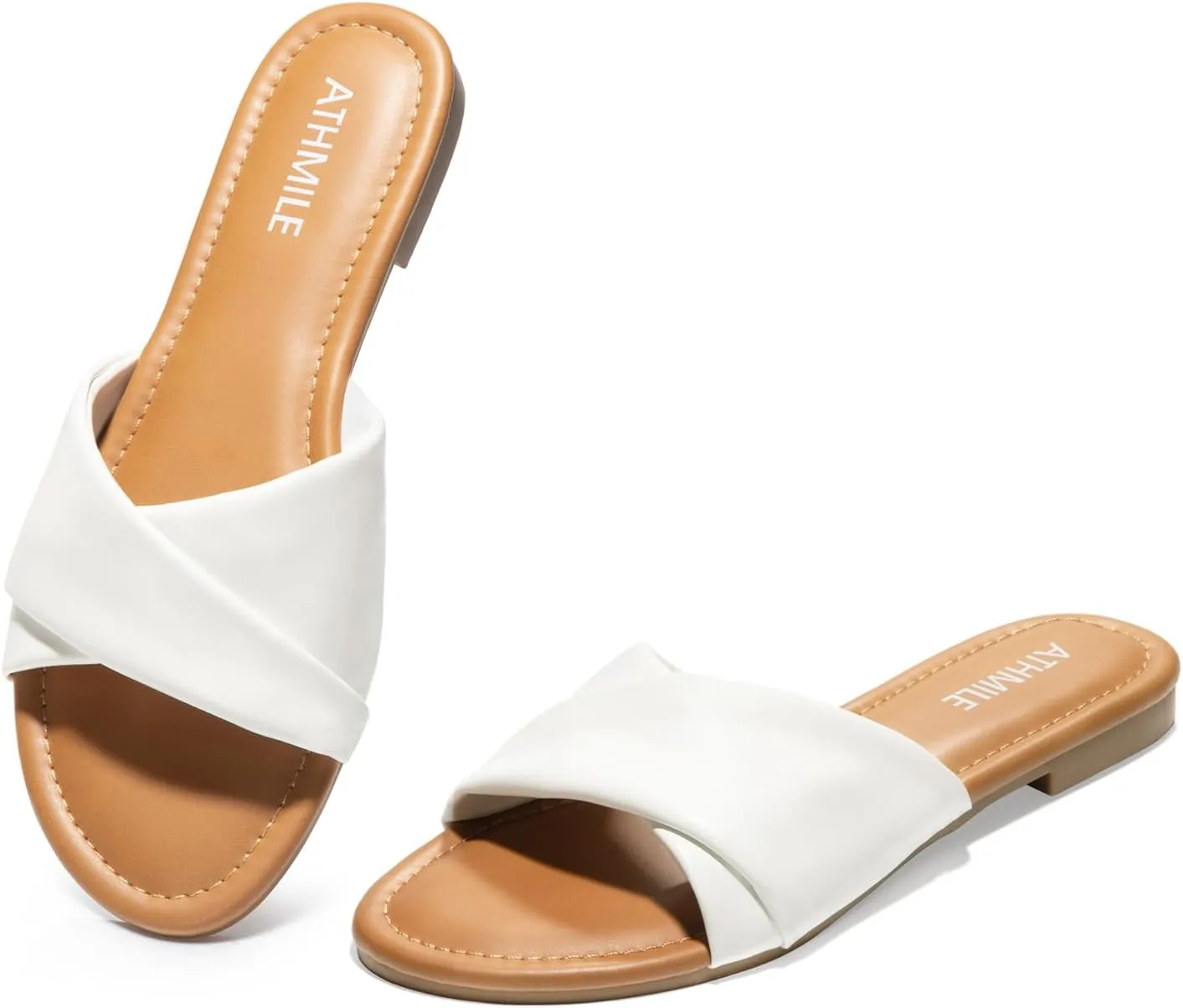 Women's Dressy Summer Flat Comfortable Leather Sandals