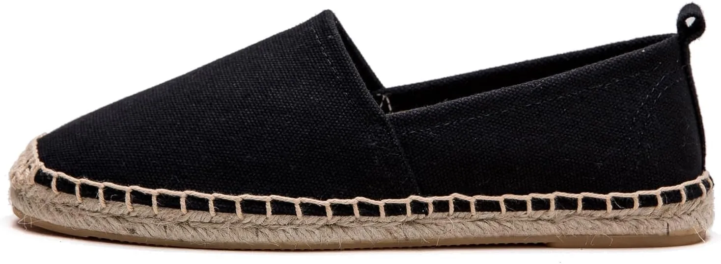Women's Flat Espadrilles - Soft Women Sneakers Canvas Espadrille Fashion Simple Design Non-Slip Sole Suitable for Summer,Spring,Autumn Any Scenario