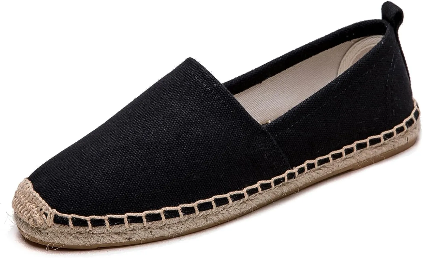 Women's Flat Espadrilles - Soft Women Sneakers Canvas Espadrille Fashion Simple Design Non-Slip Sole Suitable for Summer,Spring,Autumn Any Scenario
