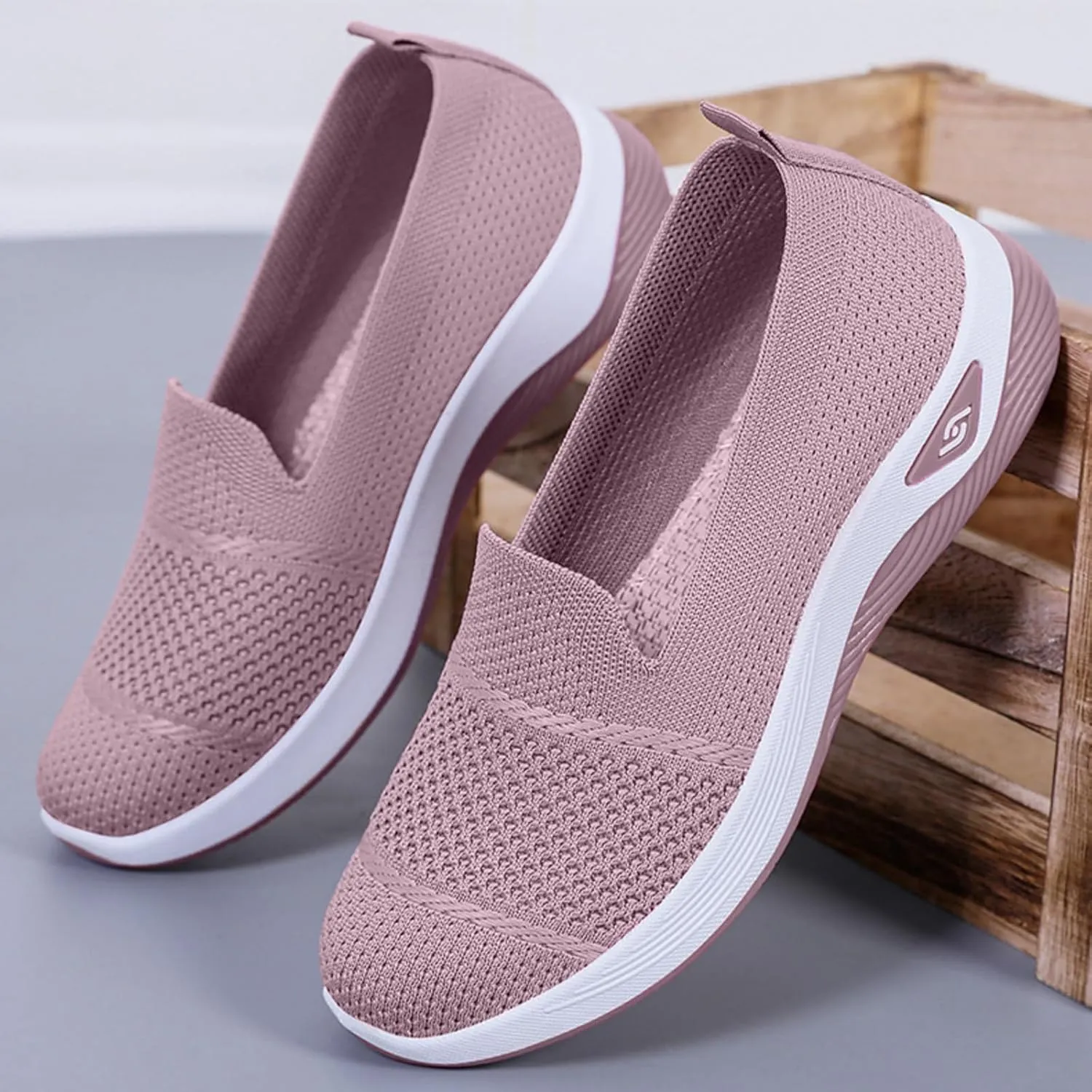 Womens Hollow Out Walking Shoes Non-Slip Adjustable Breathable Walking Shoe Comfortable Casual Athletic Sneakers Barefoot Casual Nurse Shoes Buffer Fitness Nursing Orthopedic Sneaker
