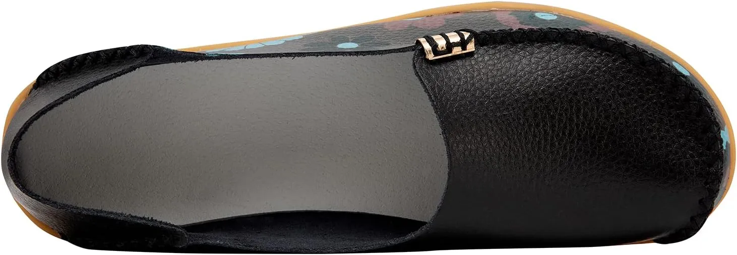 Women's Leather Loafers Comfortable Flat Shoes