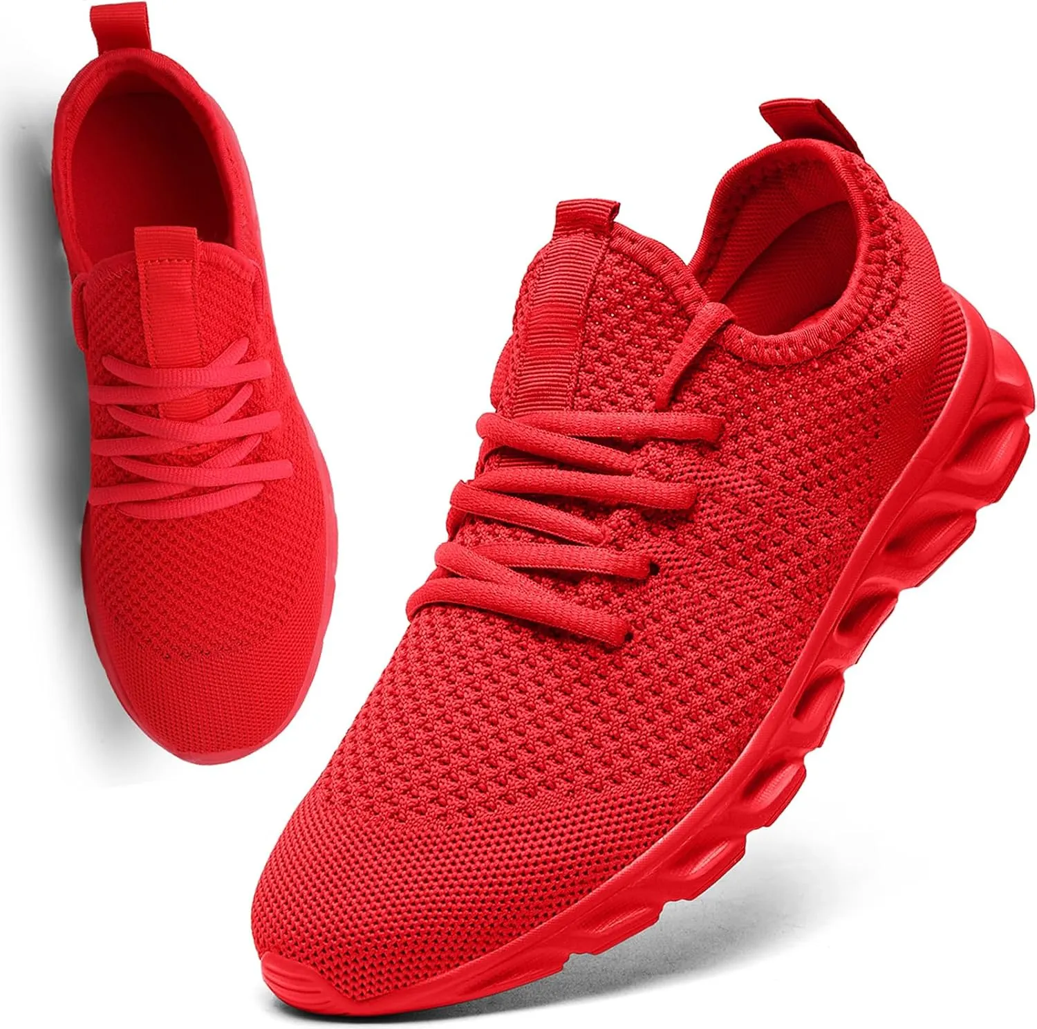 Womens Mens Running Shoes Tennis Sneakers Lightweight Gym Slip on Unisex Shoes Athletic Workout Walking Shoes