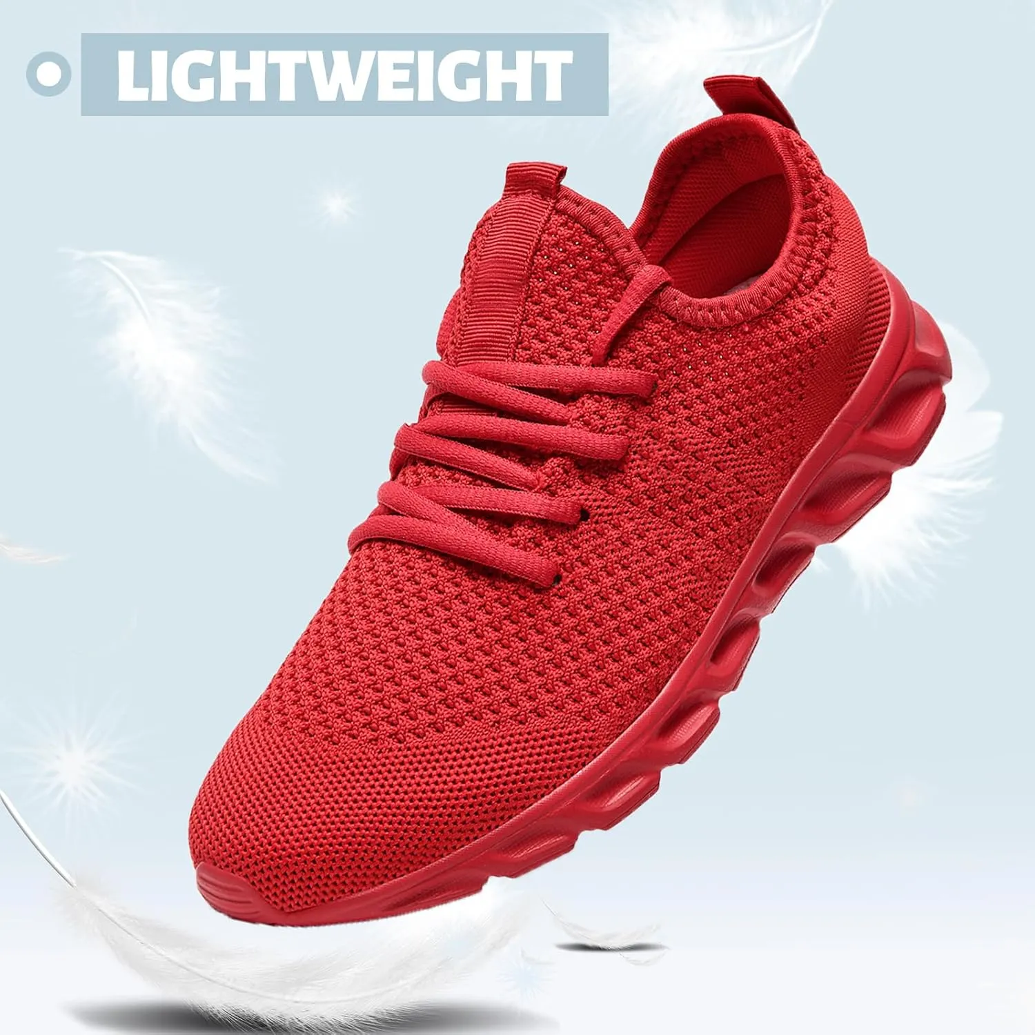 Womens Mens Running Shoes Tennis Sneakers Lightweight Gym Slip on Unisex Shoes Athletic Workout Walking Shoes