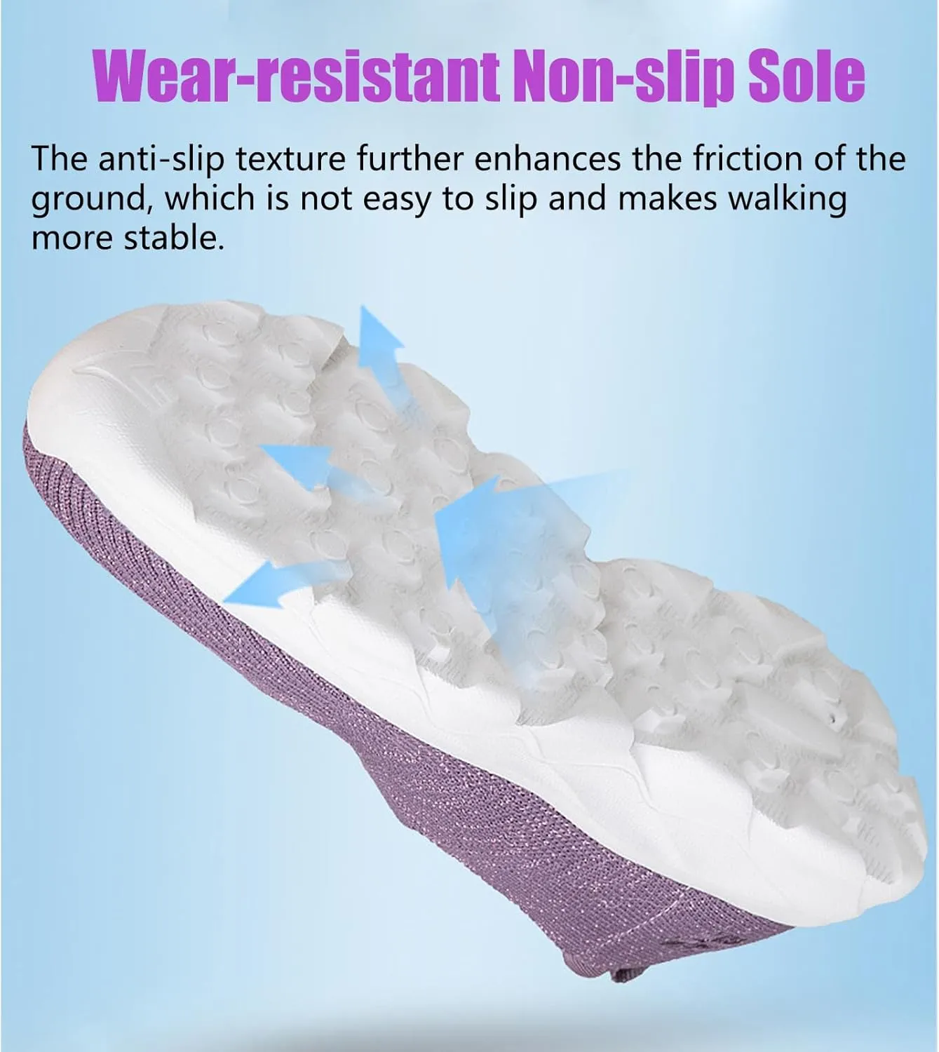 Women's Mesh Slip On Walking Shoes Flat Loafers with Elastic Band Soft Sole Comfortable Working Nurse Shoes Elderly Casual Memory Foam Sneakers Breathable Flat Mother Shoes