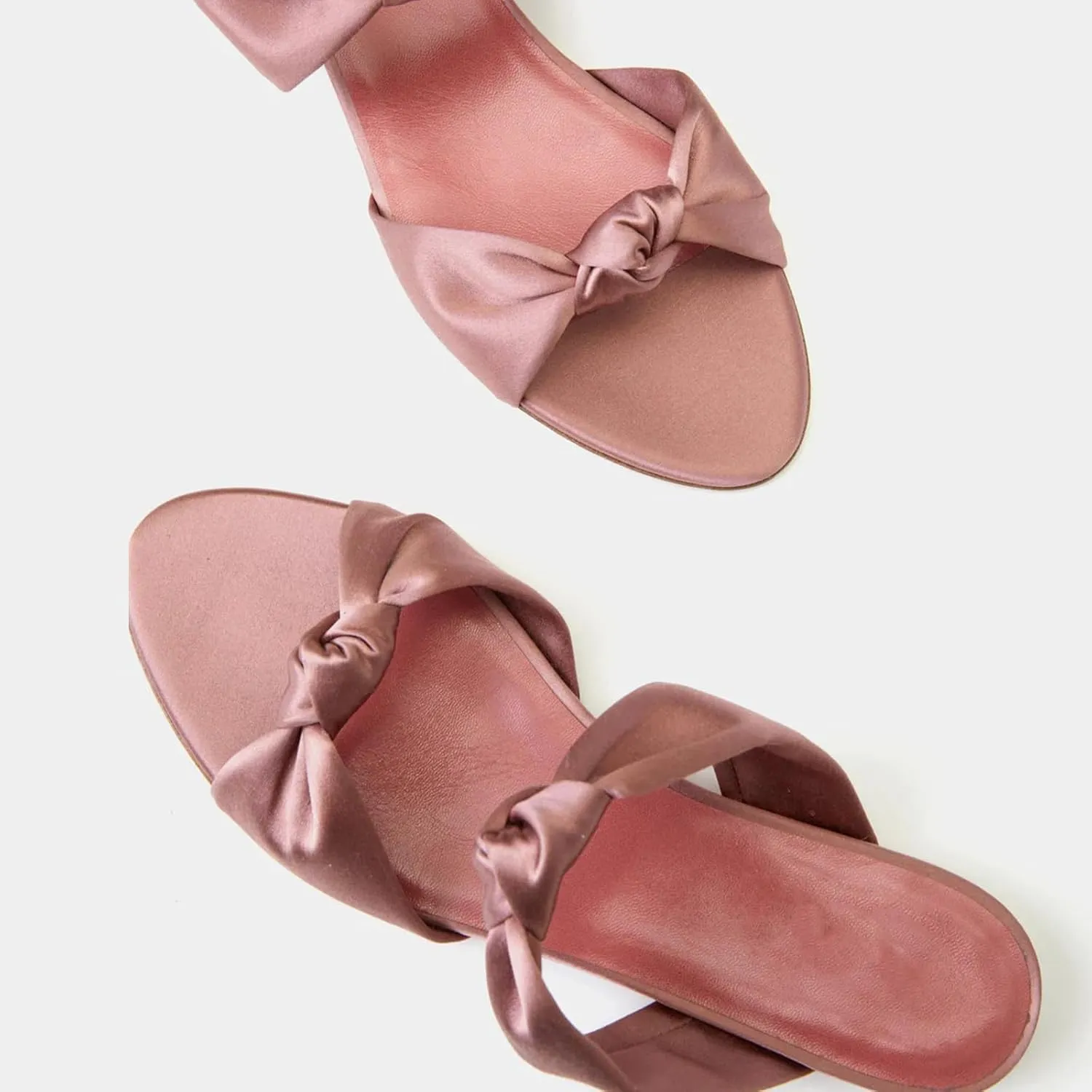 Women's Mule Flats Bow Sandal Slippers Two lace-up Flat Shopping Shoes Pointed Party Shoes