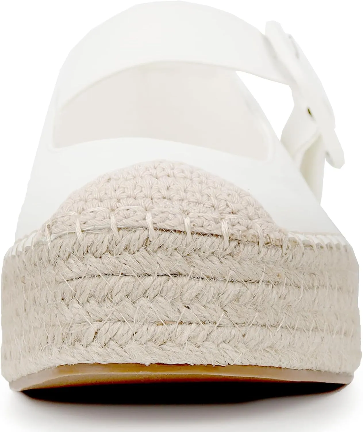 Women's Platform Mary Janes Shoes Women Espadrilles Flats Leather Round-Toe Buckle Strap Espadrilles Mary Janes for Women