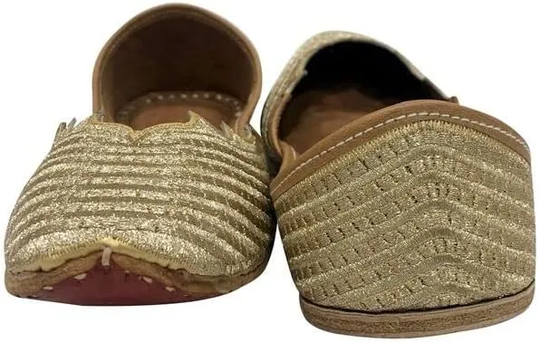 Women's Punjabi Jutti for Ethnic Shoes Soft Mojari Traditional Indian Jooti Leather Sandles Handmade Juti