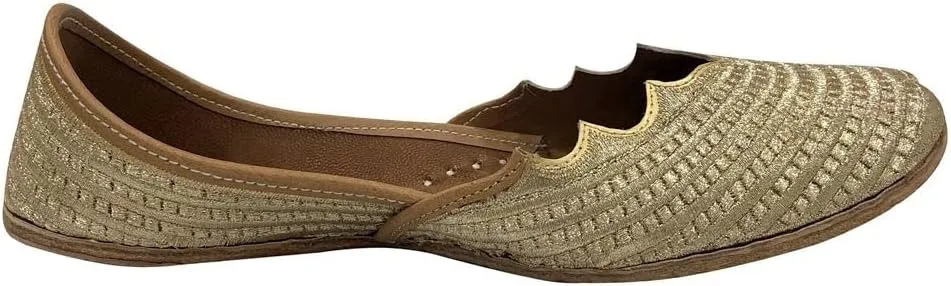 Women's Punjabi Jutti for Ethnic Shoes Soft Mojari Traditional Indian Jooti Leather Sandles Handmade Juti