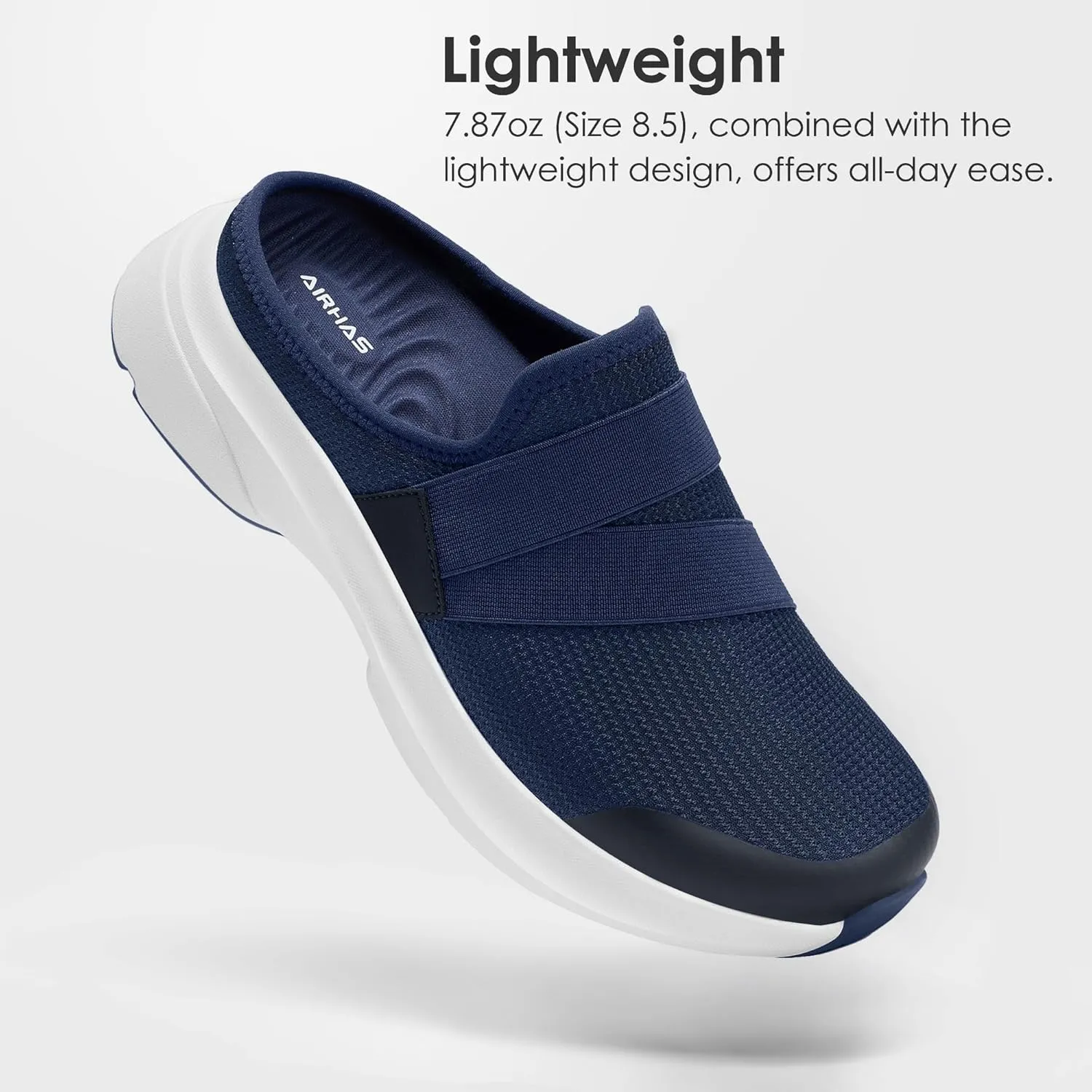 Women's Slip On Shoes Lightweight Walking Mules for Women House Slippers with Arch Support for Indoor and Outdoor