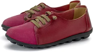 Women's Sneakers Non Slip Shoes Casual Shoes,Lace up Shoes Leather