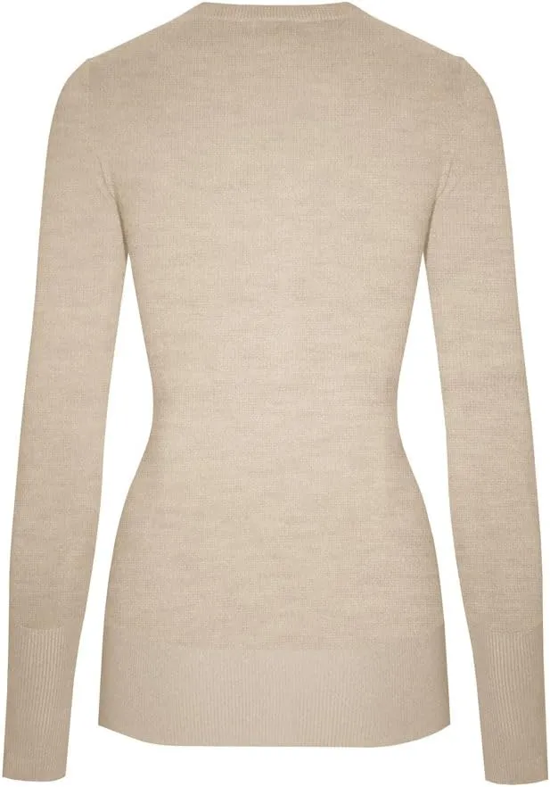 Women's Solid Soft Stretch Pullover Knit Sweater