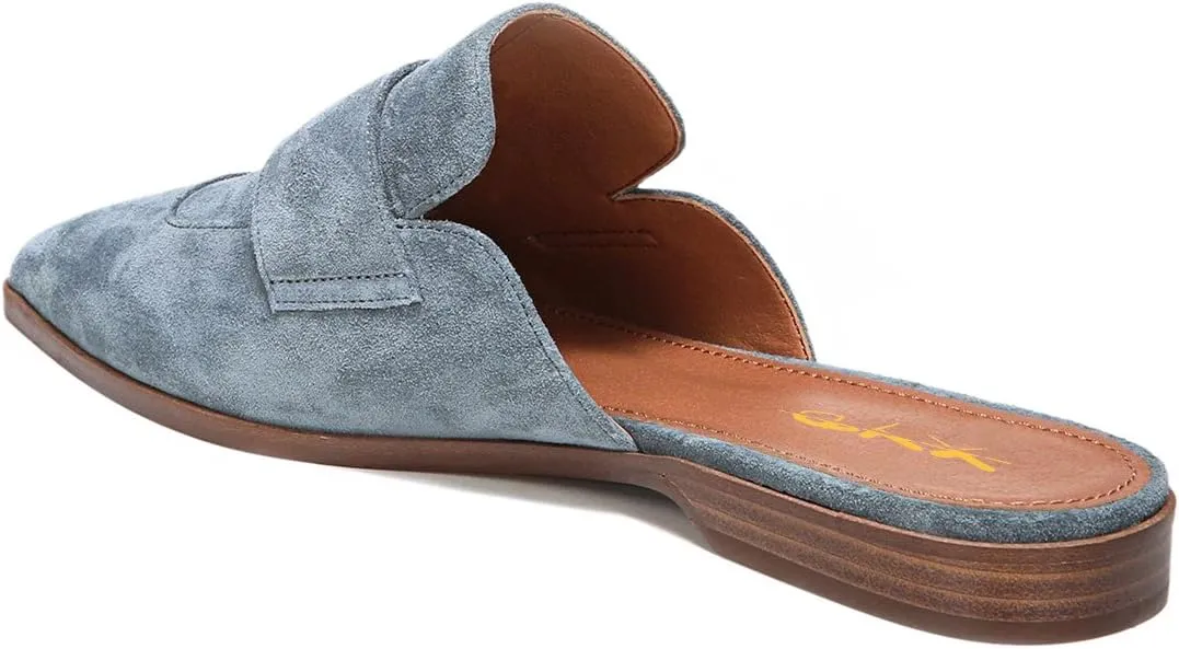 XYD Womens Retro Pointed Closed Toe Mule Flats Slip On Backless Dress Sandal Slides Comfortable Casual Walking Loafers Shoes