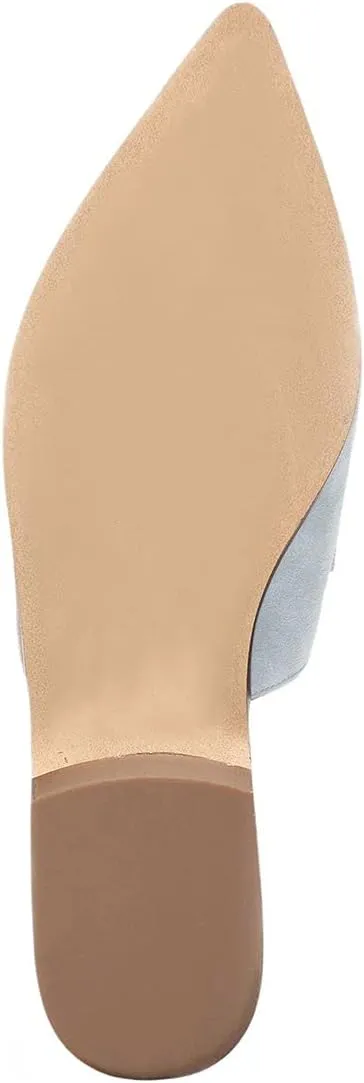 XYD Womens Retro Pointed Closed Toe Mule Flats Slip On Backless Dress Sandal Slides Comfortable Casual Walking Loafers Shoes