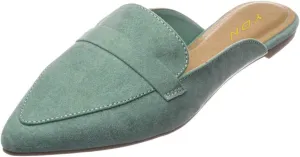 YDN Women Causal Slide Mules Comfy Flats Loafers Poined Toe Slipper Slip On Backless Sandals Fashion Dressy Summer Shoes