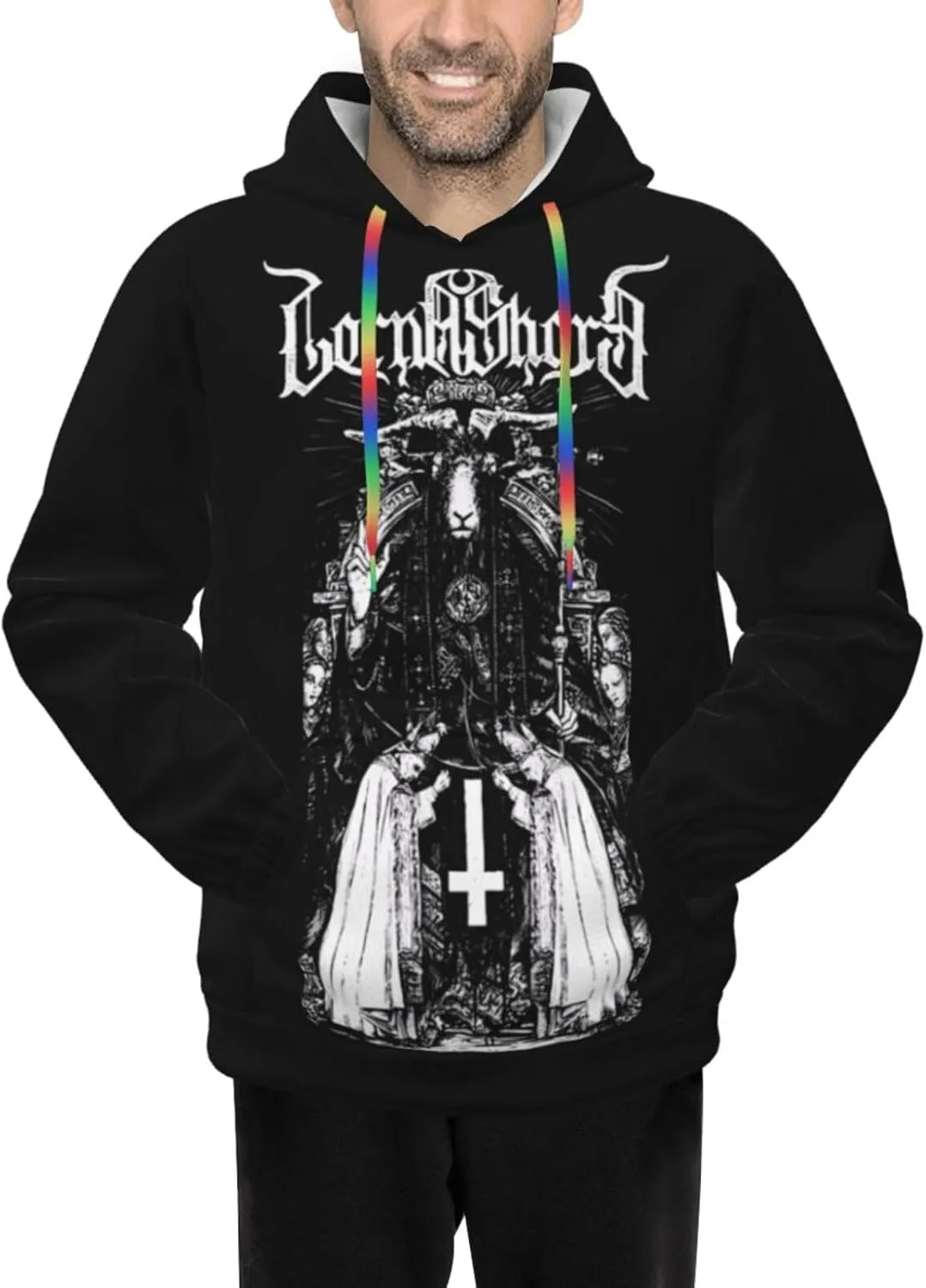 YESKIT Lorna Music And Shore Men's Hoodie Unisex Casual Graphic Pullover Sport Hooded Sweatshirt