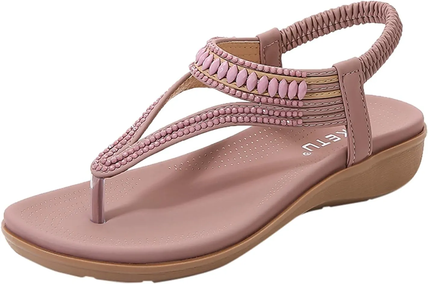 Yoga Mat Comfortable Flat Sandal for Women Fashion Versatile Leather Cool Shoes Casual Non Slip Flat Sandals