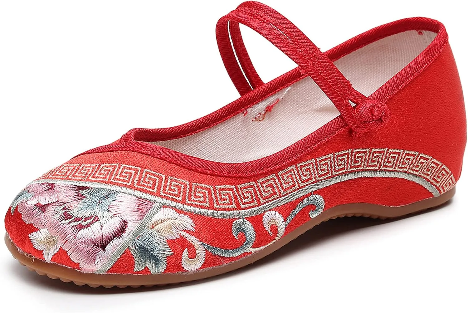 YunPeng Women's Canvas Shoes Casual Round Toe Mary Jane Shoes Ballerina Ballet Yoga Flats Slip on Shoes