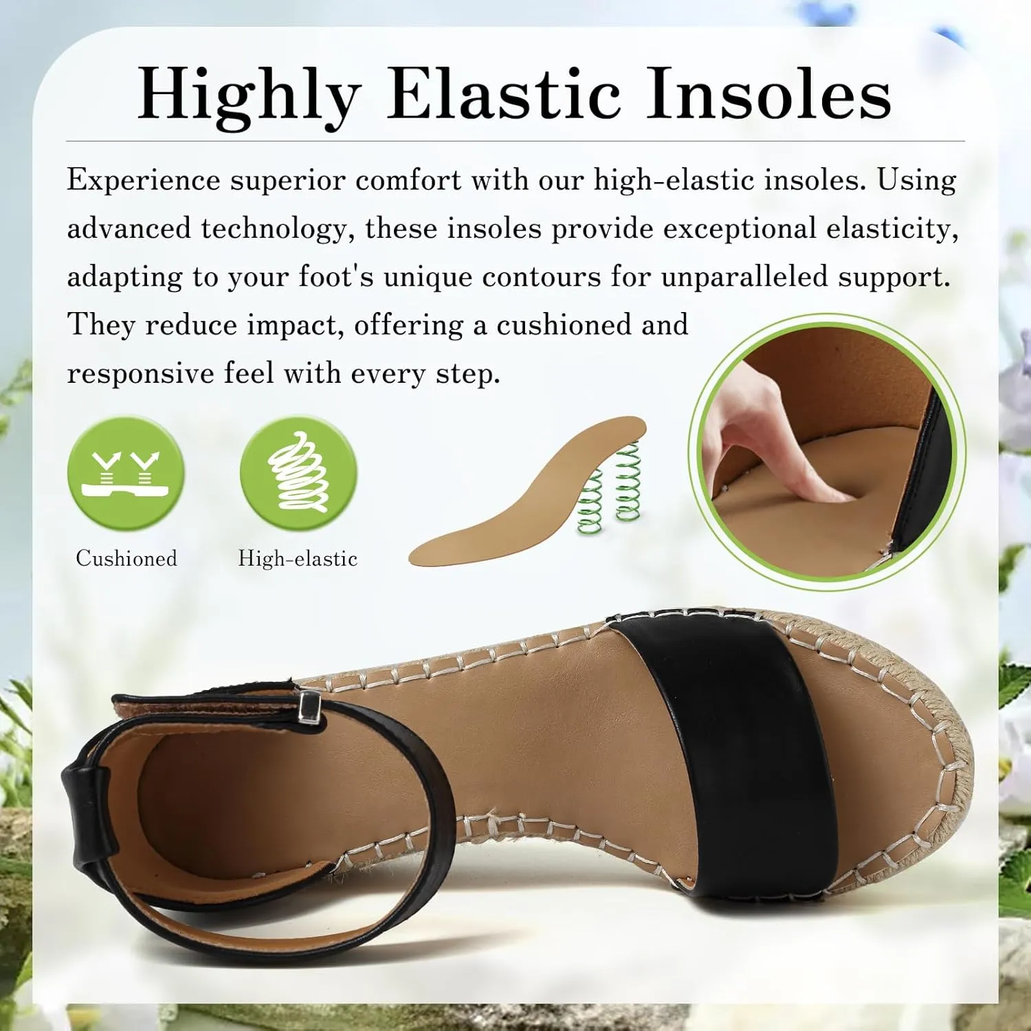 ziitop Espadrille Wedge Sandals for Women