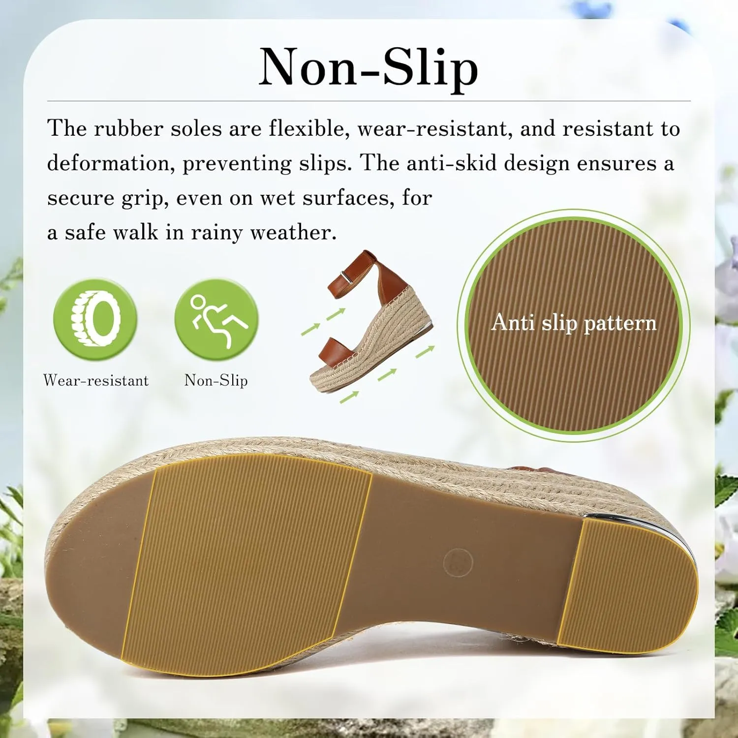 ziitop Espadrille Wedge Sandals for Women