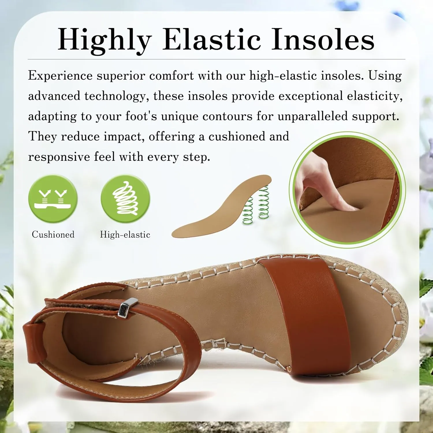 ziitop Espadrille Wedge Sandals for Women