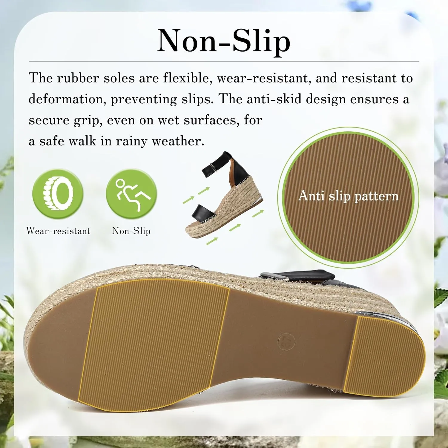 ziitop Espadrille Wedge Sandals for Women