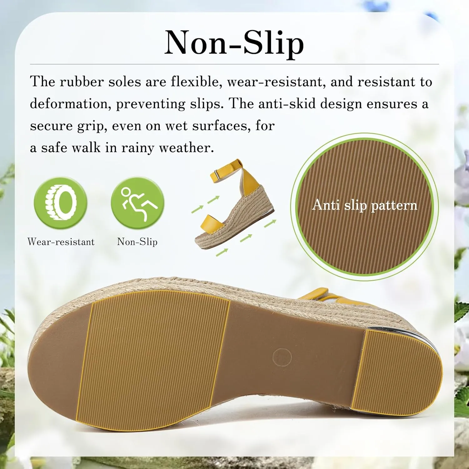 ziitop Espadrille Wedge Sandals for Women